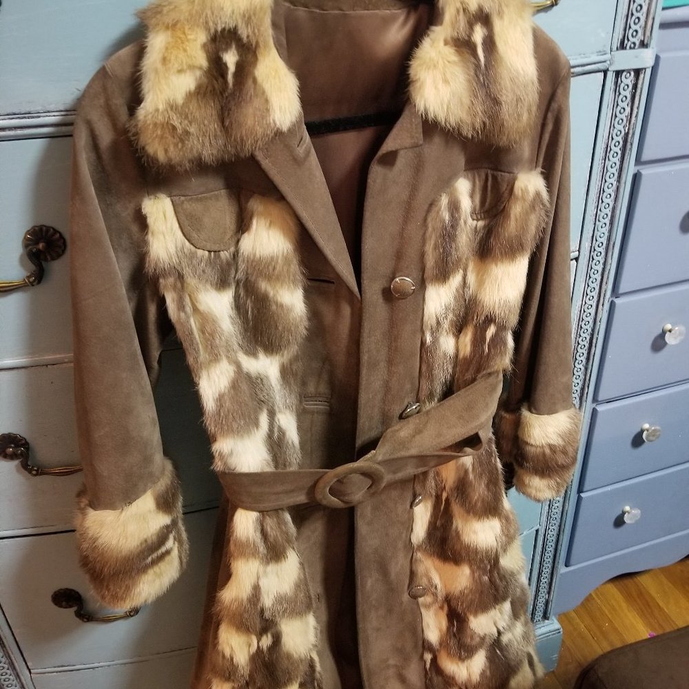 Fur & Leather Coat Seventies Style
